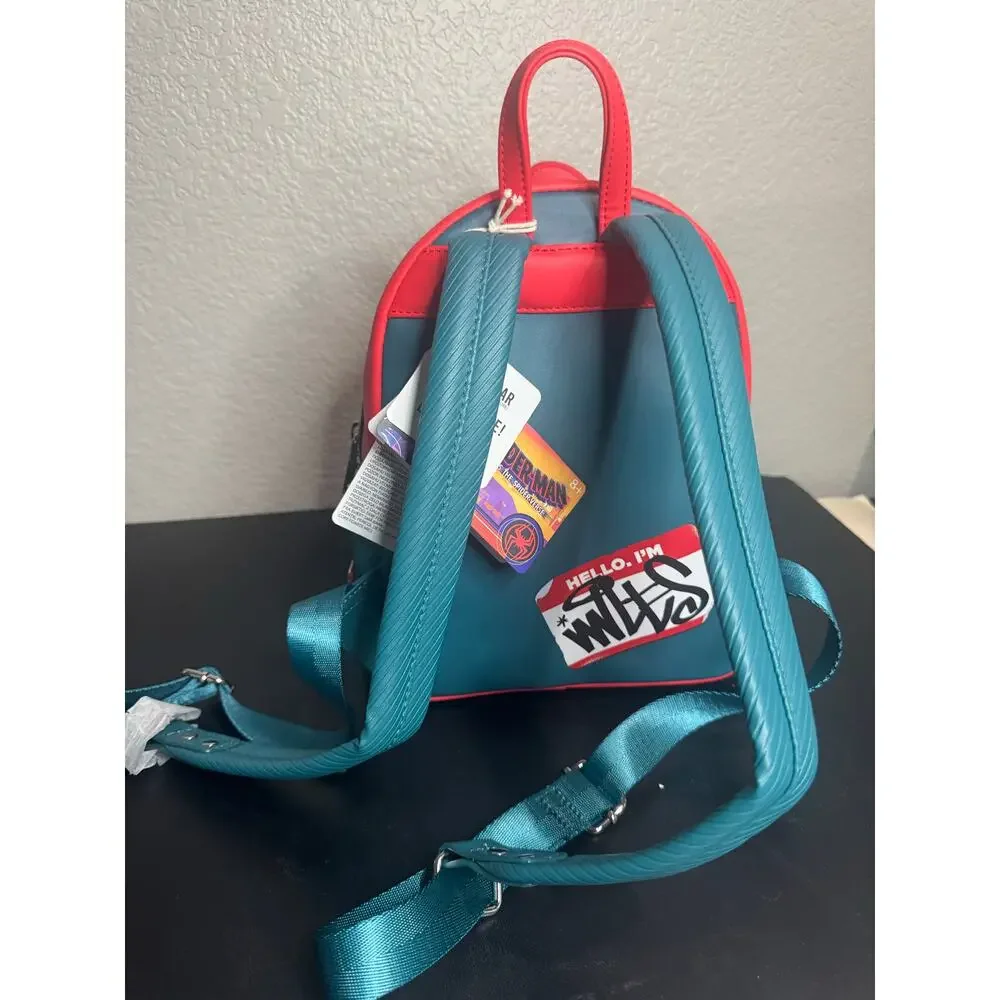 Loungefly Spiderman Spider Verse Lenticular Mini Backpack Bag NWT Spider Man